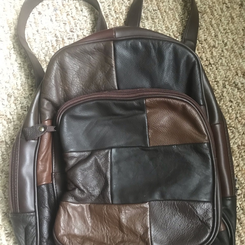 Color block backpack